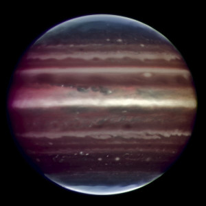 Exoplaneta X b v představách mimozemského malíře.